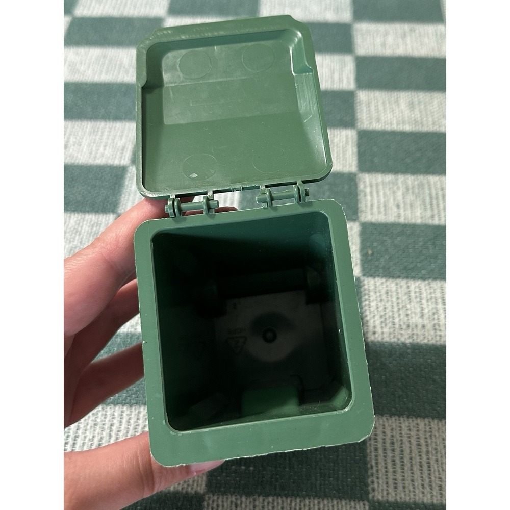 WM Waste Management Mini Trash Can DUMPSTER Desk Pen Holder 5" - Picture 6 of 6